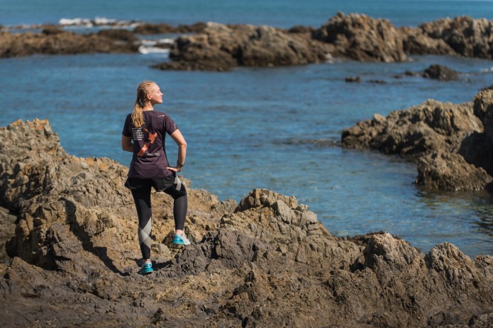 Emilia Lahti Sisu not silence at Island Bay prior to her run through NZ